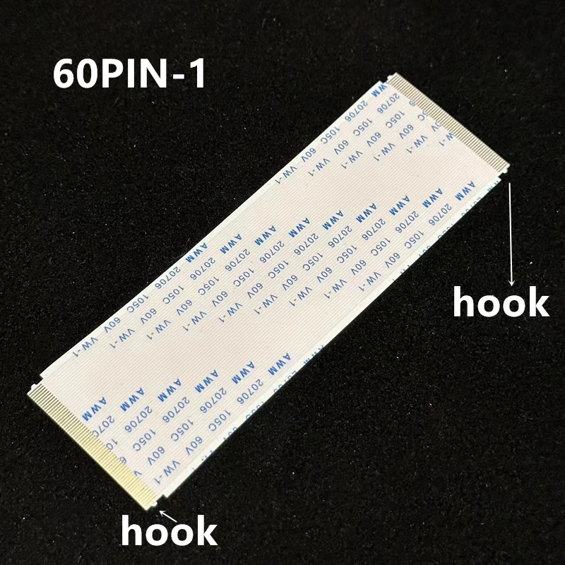 

100PCS/60PIN logic board flat cable, 30.5MM 32MM 34MM wide, optional length: 100MM, same plane: 0.5MM spacing