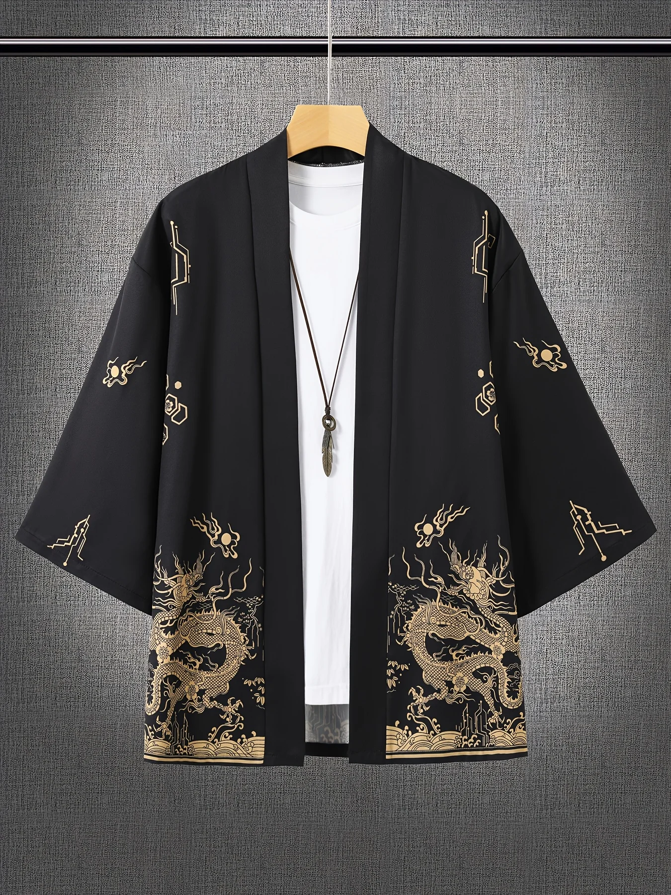 Kimono unisexe imprimé Dragon, haut à la mode, Cardigan décontracté, tenue Yukata, Streetwear japonais, vêtements traditionnels