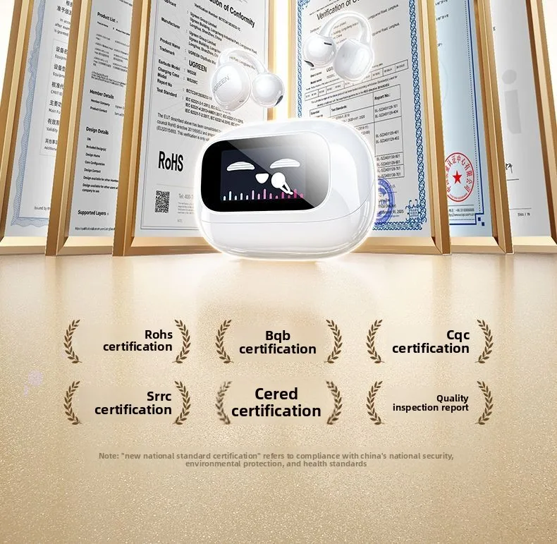 Lvlian S6magic 블루투스 헤드셋 이어 클립형 무선 골전도 벨트 스크린 클립 이어폰 애플 샤오미 호환