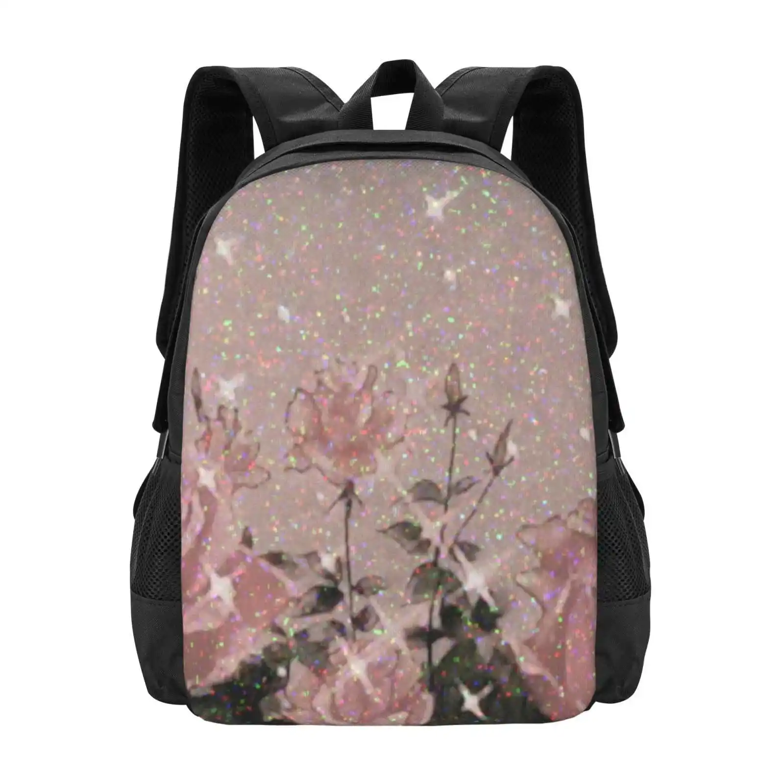 Aesthetic Roses Pattern Design Bagpack School Bags Roses Edit Tumblr Grunge Blade Anime Manga Cute Aesthetic