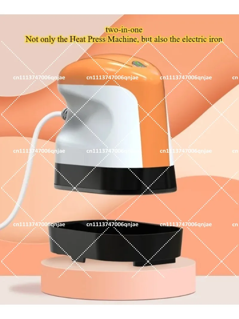 Portable Mini Heat Press Machine for DIY Labels, Short Sleeve Heat Transfer Tool