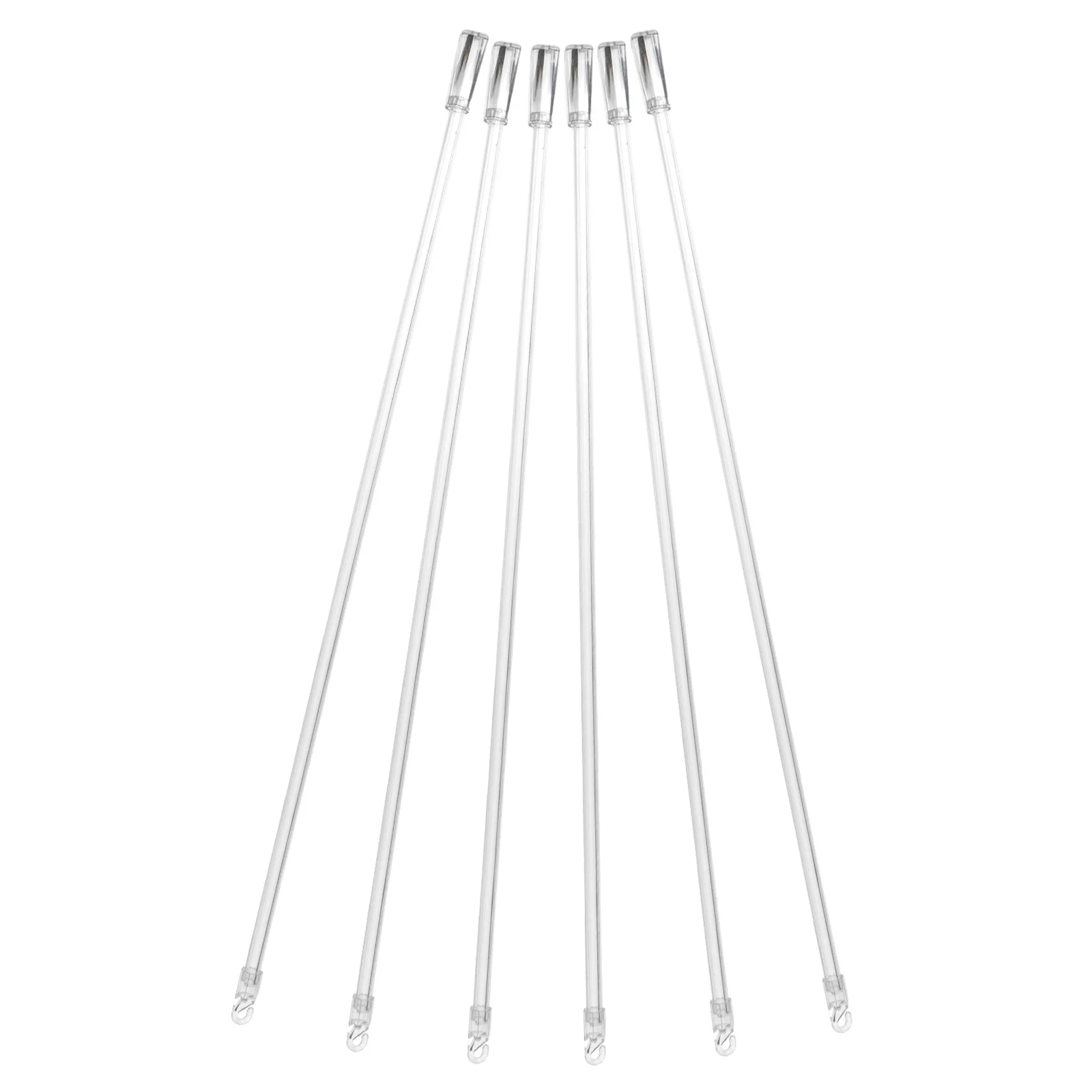 

6pcs Curtain Accessories Transparent Blinds Pulling Wand For Vertical Shades Lightweight Replacement Blinds Rod No Tools Needed