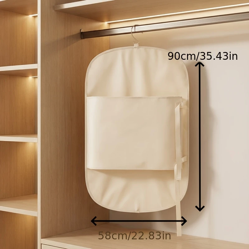1pc Closet Compression Hanging Bag Down Jackets Coats Space Saving 50% Bedroom Accessories Clothing Organizer