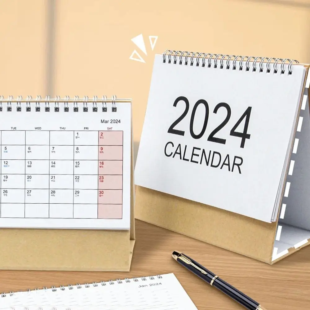 

Полезный Настольный бумажный календарь 2024 года, годовой Многофункциональный планировщик, планировщик, домашний декор, блокнот, органайзер на расписание для дома и офиса