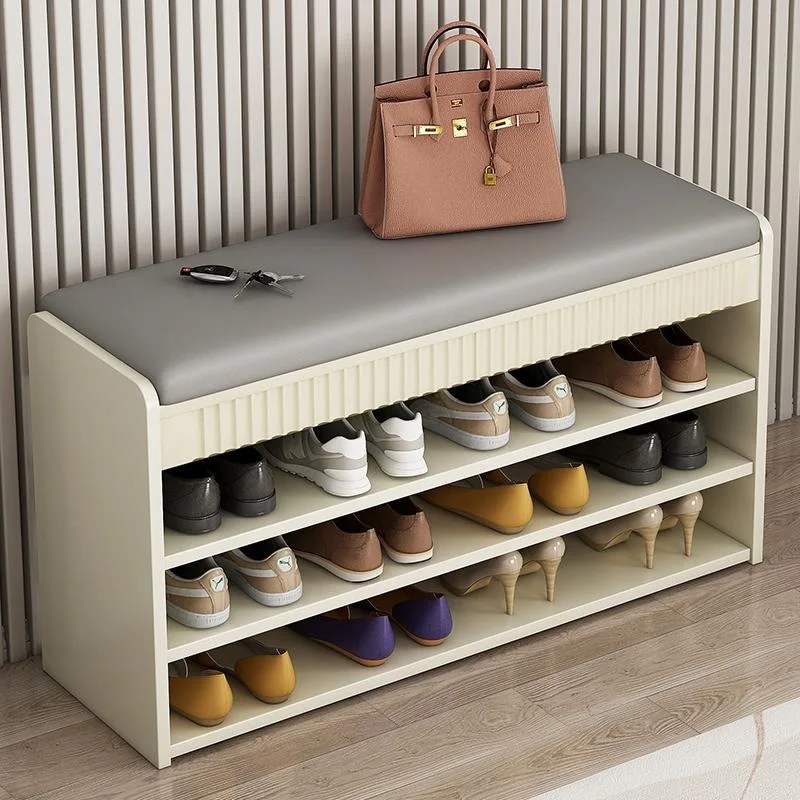 Cream Wind Shoe Change Stool, Enter the Door of the Household, Wear Shoes Stool