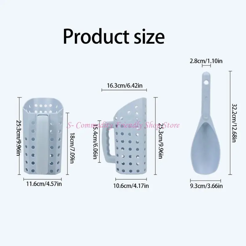 85AE Treasure Shovel And Sieve Set For Adult and Kids With Ergonomic Handle Design for Outdoor Sand Beach Activity