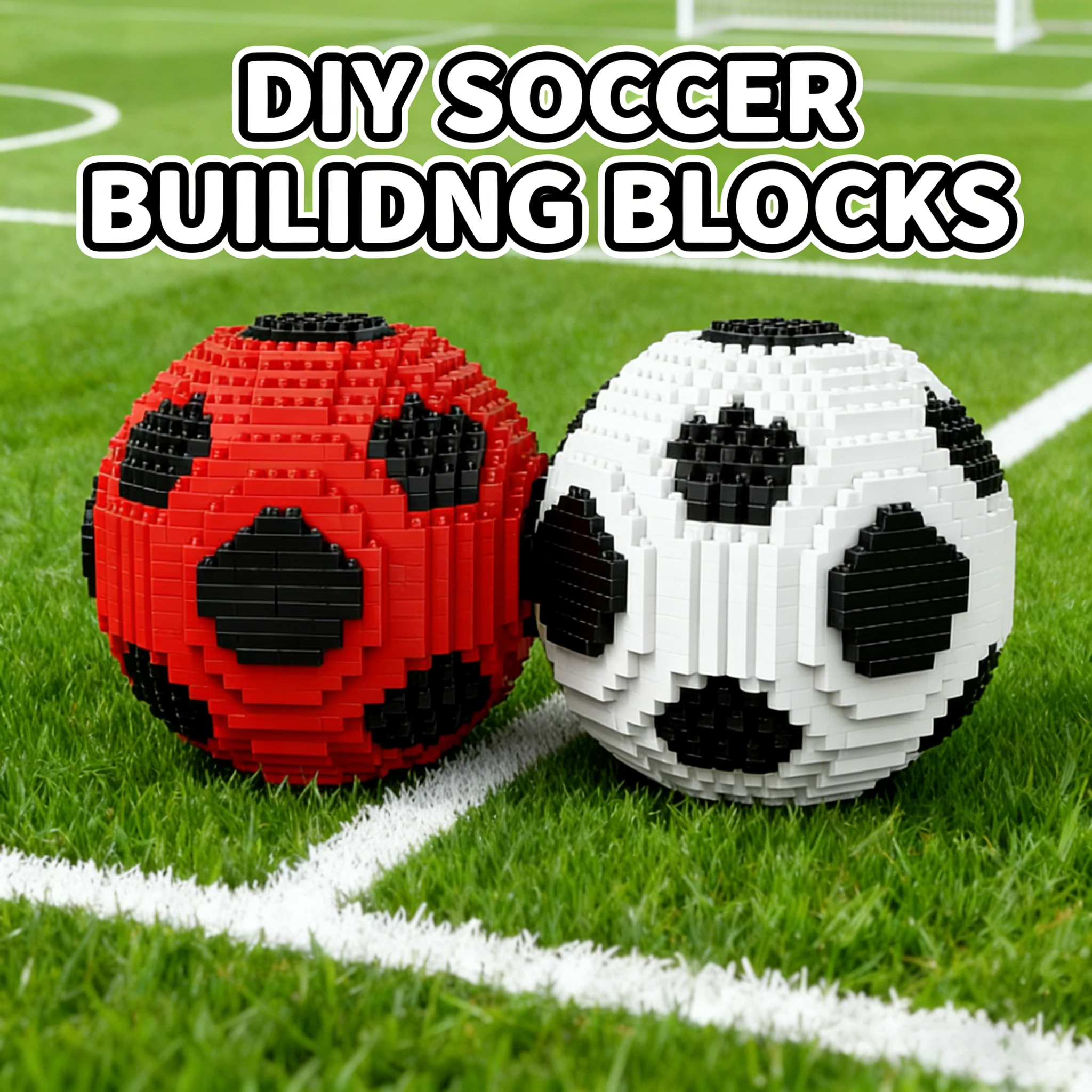 

Football Mini Building Blocks Soccer Basketball Diy Creative Assembled Toys Good Gift for Sports Fans Desktop Plastic Model