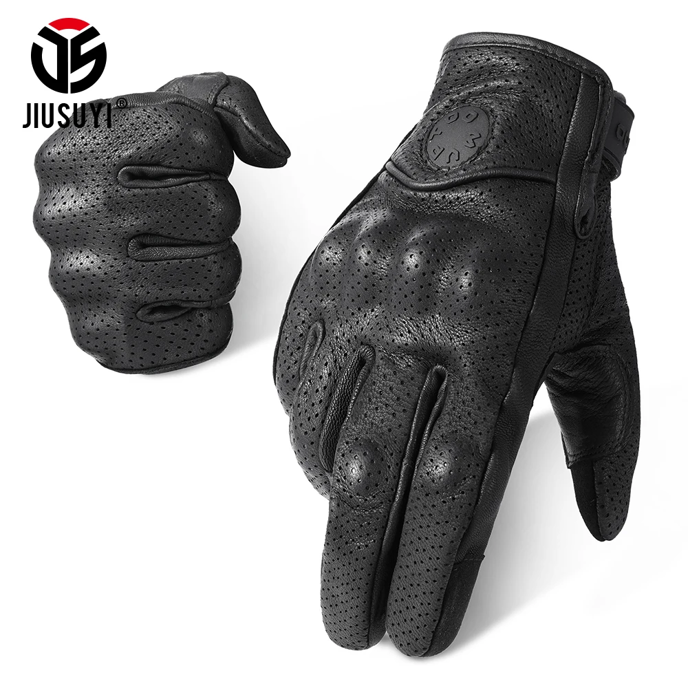 

Перчатки из натуральной кожи с сенсорным экраном, твердый корпус, для спорта на открытом воздухе, мотоцикла, езды на велосипеде, охоты, противоскользящее защитное снаряжение