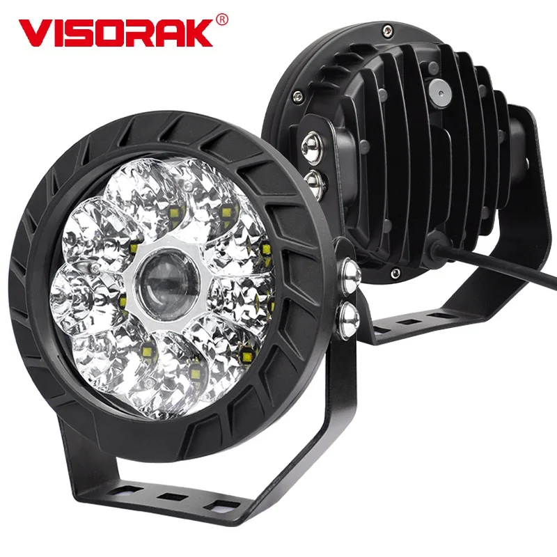 

VISORAK Offroad Driving Lights LED Trailer White Work Light 5 Inch Laser Spotlight for Trucks 4x4 Auto ATV Jeep Tractor 12V 24V