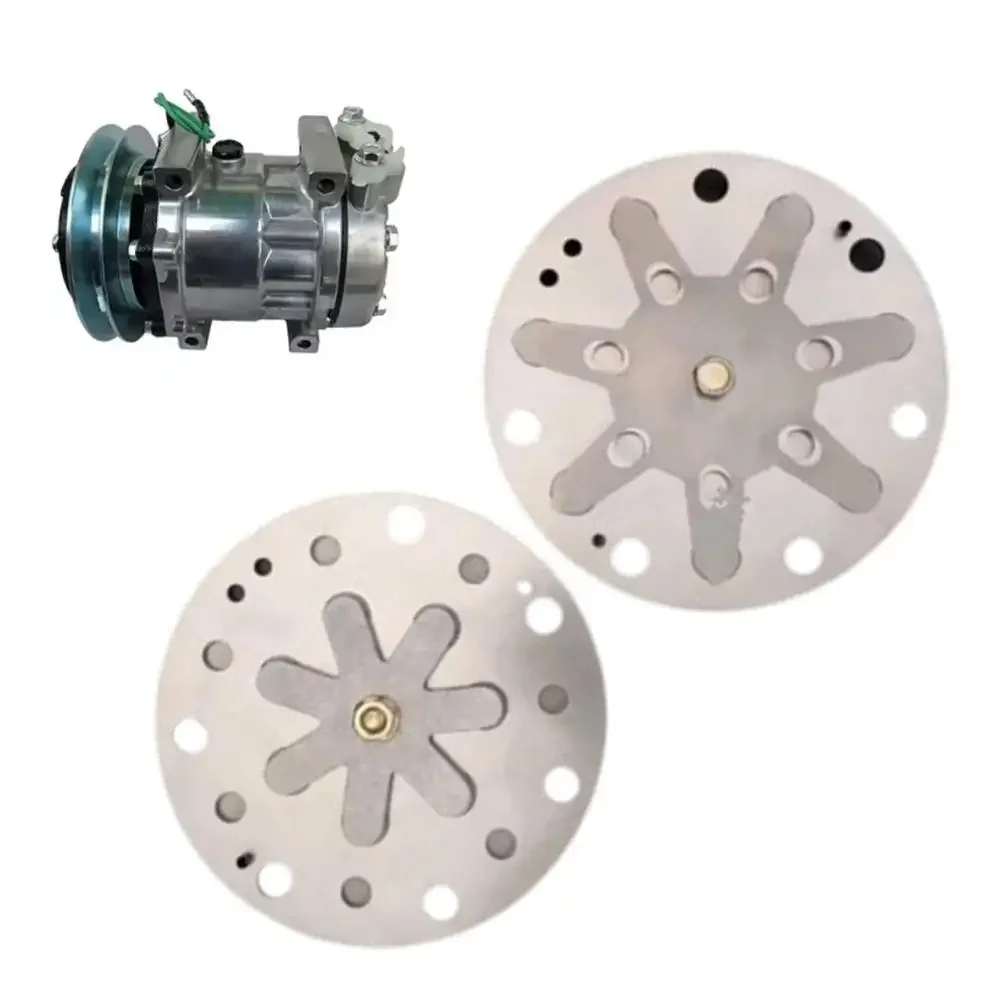 

12CM Car AC Compressor Valve Plate Assembly Kit 7H15 709 Compressor Steel Gasket Compressor Repair Accessories