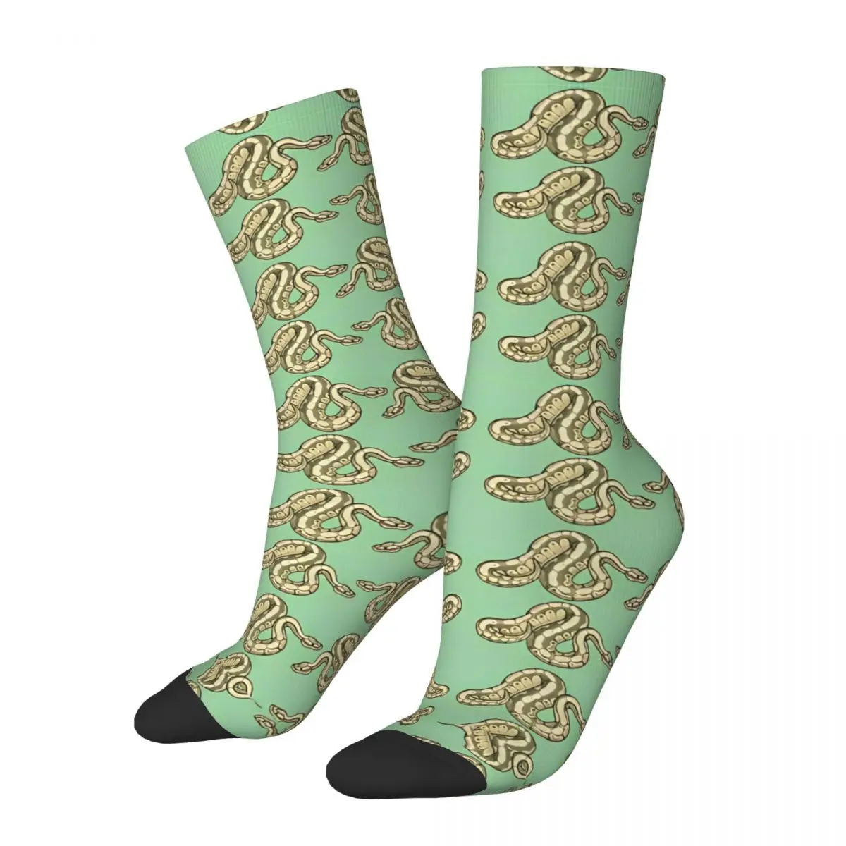 Men's Socks Ball Python Morph Snake Stockings Autumn Harajuku Comfortable Socks Pattern Outdoor Non Skid Socks