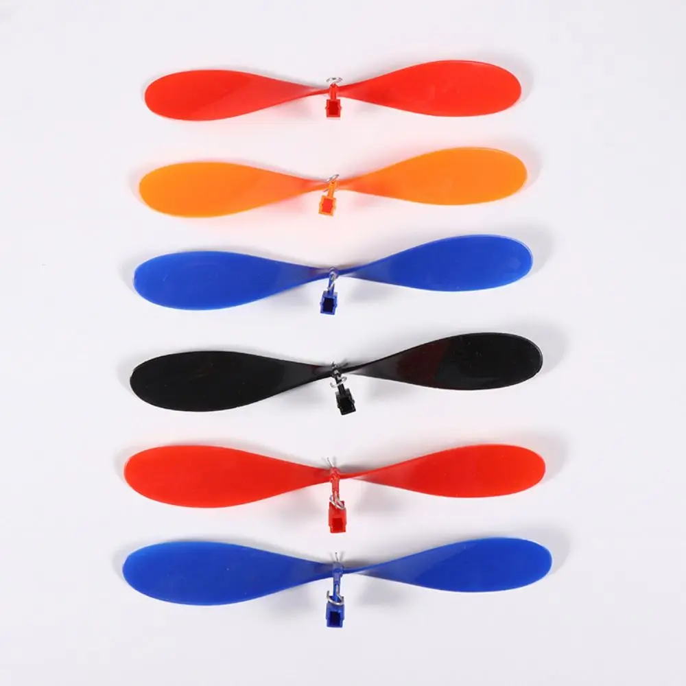 10pcs Essential Parts Rubber Band Powered Propellers Plastic 2 Colors Model Aircraft Rubber Band Propellers