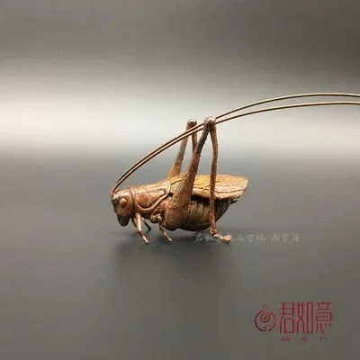 Exquisite Pure Copper Cricket Simulation Ornament