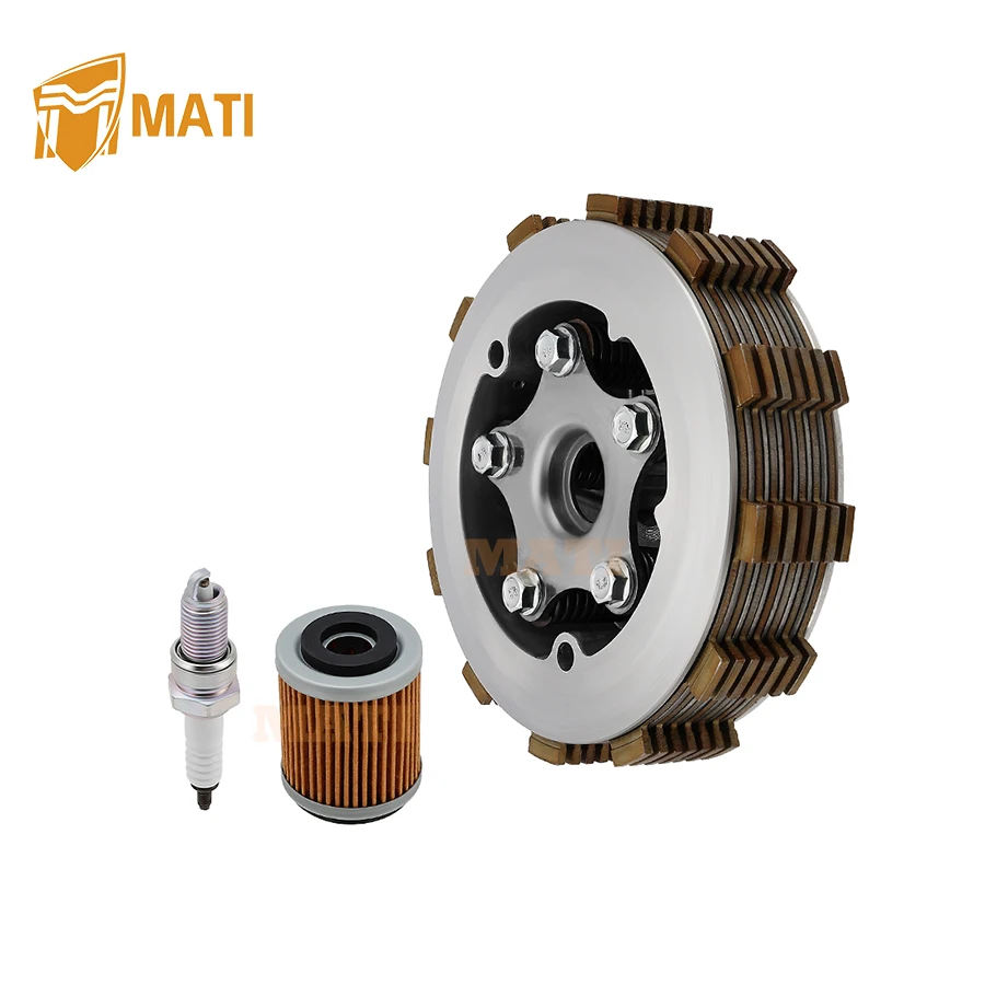 MATI Heavy Duty Clutch Assembly kit & Lock Nut Kit w/Gasket for Yamaha Big Bear 350 2x4/4x4 Kodiak 400 4x4 TerraPro/Warrior 350