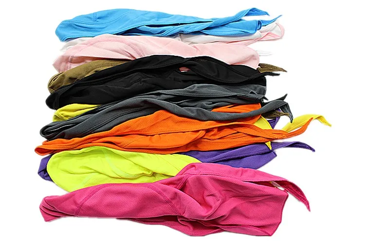 Outdoor Quick Dry Pure Cycling Cap Head Scarf Headscarf Headband Summer Men Running Riding Bandana Ciclismo Pirate Hat Hood