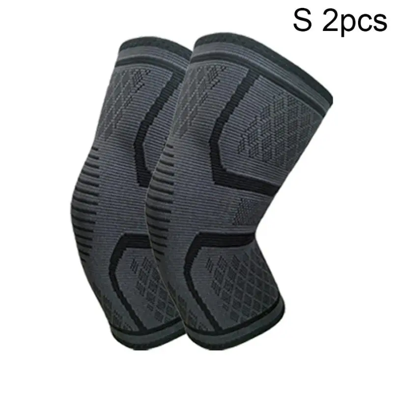 Elastic Nylon Knee Compression Sleeve Snug Breathable Joint Protection for Basketball Gym Running Workout