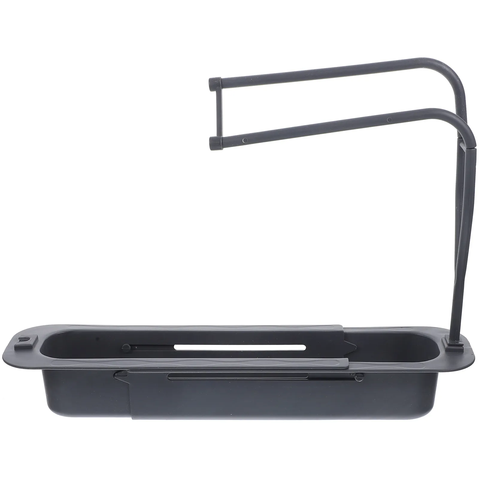Telescopic Sink Rack for Kitchen Sponge Holder Dish Cloth Soap Dispenser Draining Organizer Expandable Sink Storage Rack Plastic