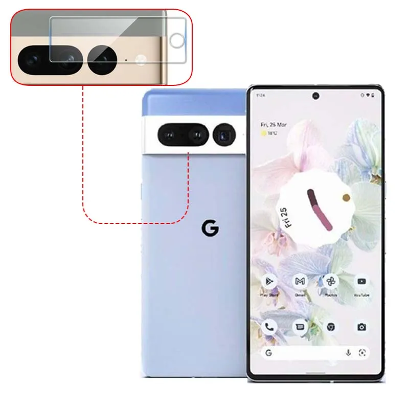 4 шт., Защитное стекло для объектива Google Pixel 7 Pro