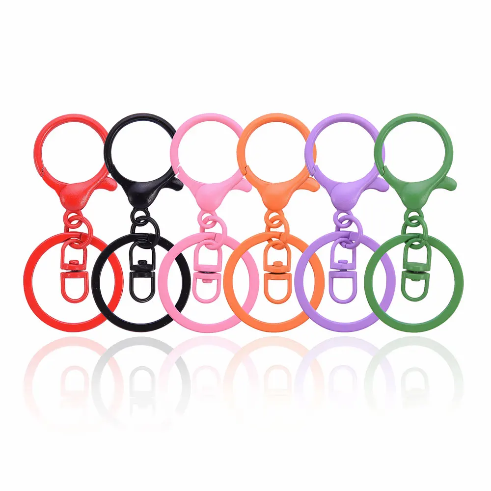 Candy Color Key Ring Keychain Set, 10/20/50pcs