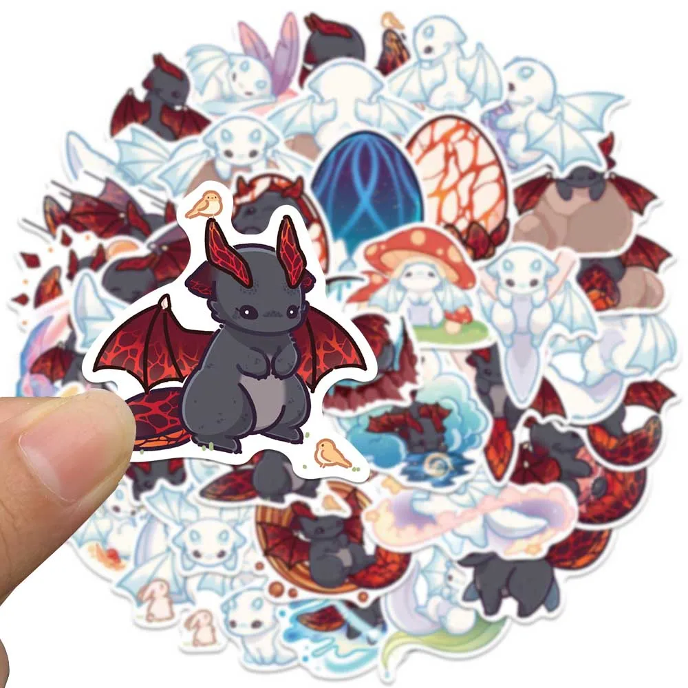 40PCS Cat Kitty Dragon Cute Cartoon Anime Cartoon Stickers Scrapbook Phone Laptop Guitar Stationery Kid Graffiti Sticker