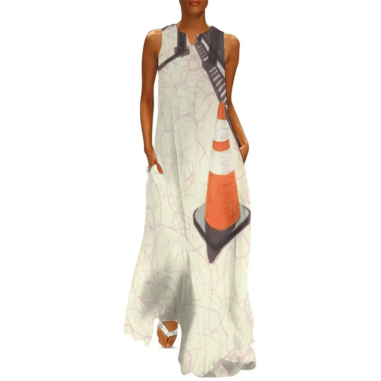 

orange traffic cone Long Dress Dress for pregnant women sexy dress for women women party dresses