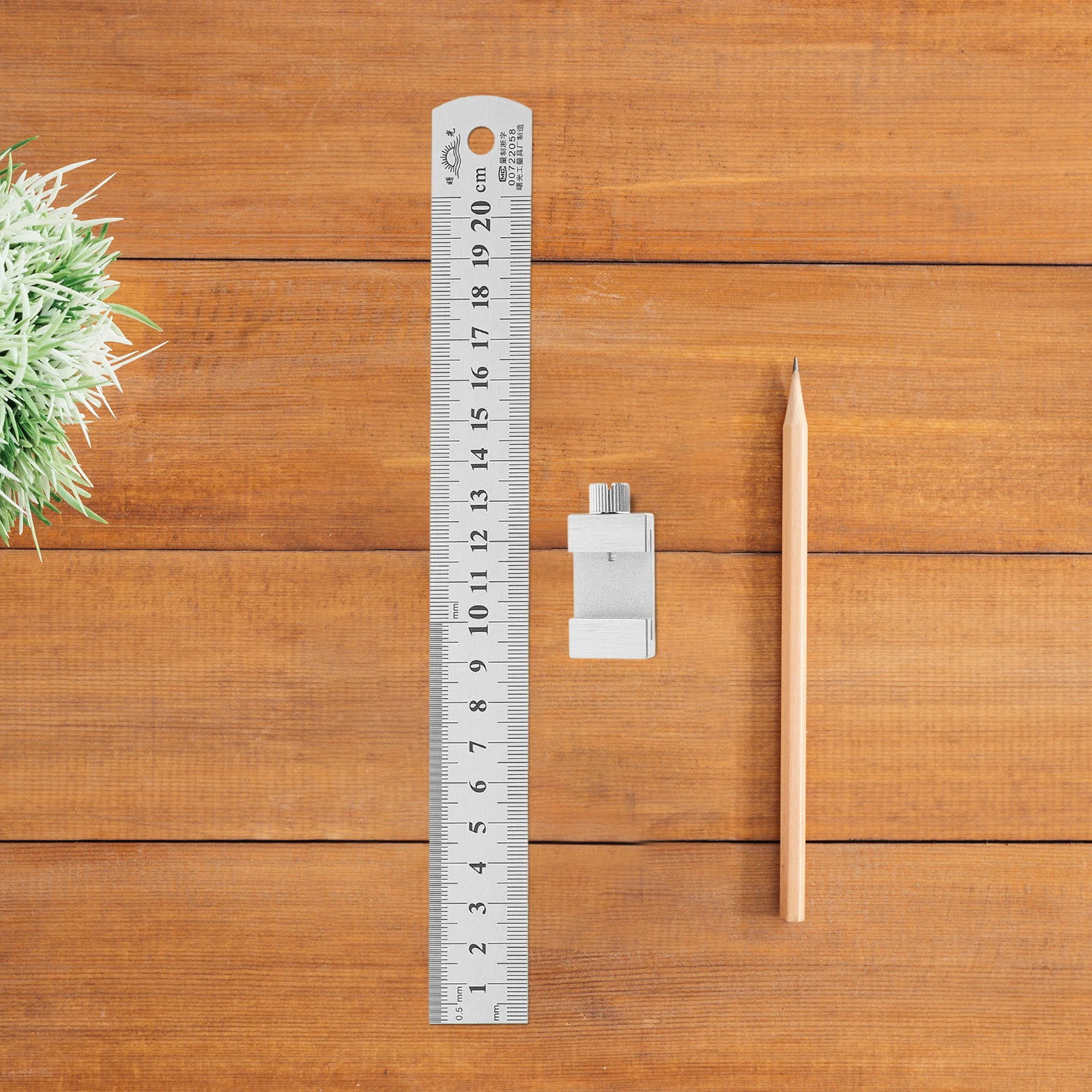 1 Set Stainless Steel Ruler 30Cm Metric Measuring Straight Edge For Carpenters Engineers Architects Students School Office Use