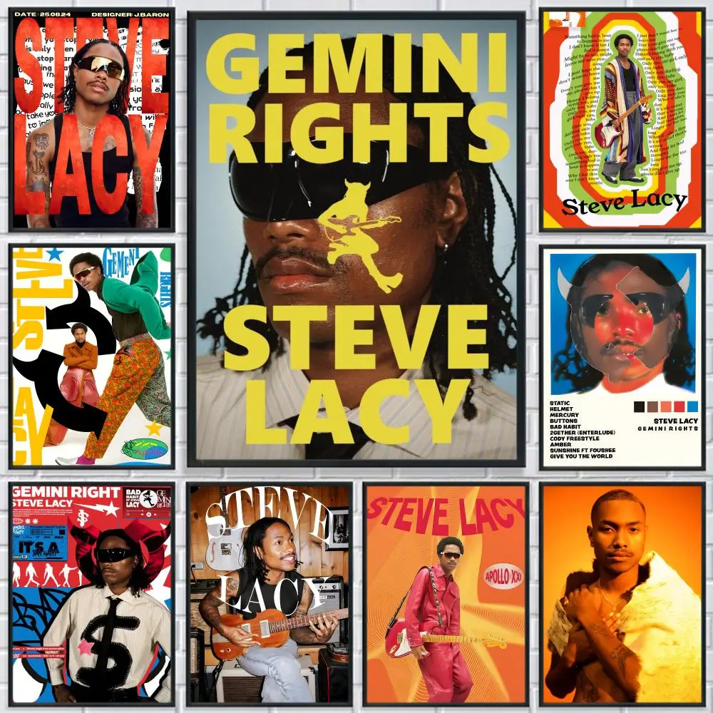 

R&B Singer S-Steve Lacy Poster HD Print Personalized Canvas Wall Mural Art Poster Photos for Living Room Home Decor Durable
