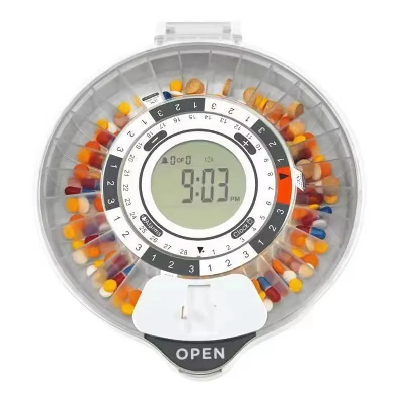 

Wireless Bluetooth Smart Pill Dispenser: 28 Grid Daily Organizer with Advanced Lock and Automatic Pill Organizer Features
