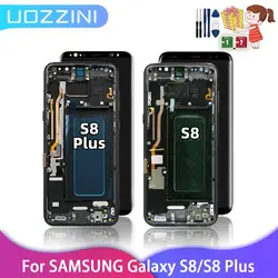 Amoled For Samsung Galaxy S8 LCD No/With Frame G950F G950U Touch Screen S8 Plus G955F G955U Touch Screen Assembly 100% Tested