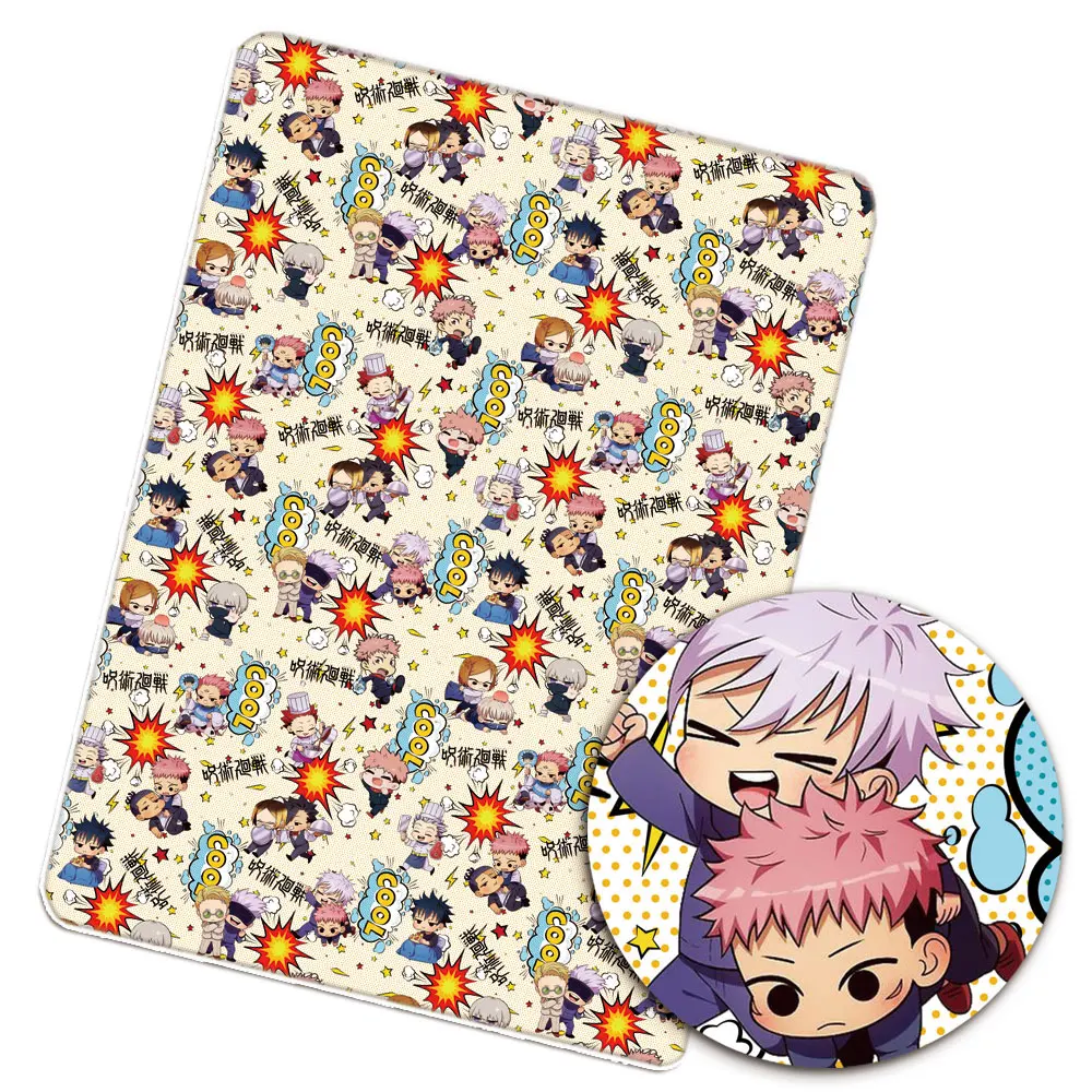 Cartoon Jujutsu Kaisen DIY handmade sewing patchwork quilting baby dress home sheet 140cm printed sewing kids fabric