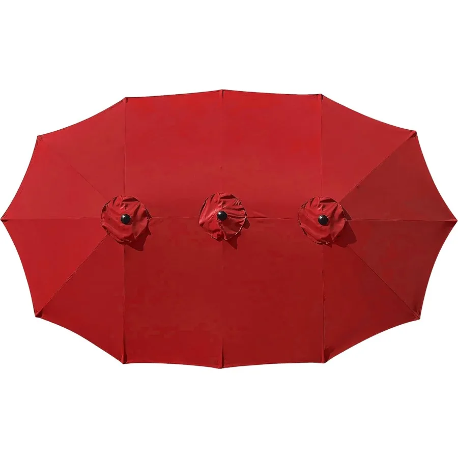 

Замена навеса для зонта с 12 ребрами для двусторонней рамы для зонта для патио длиной 13 футов в комплект не входит