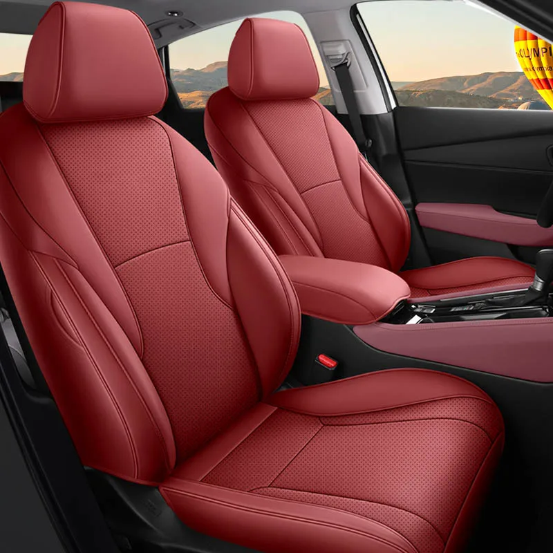 Full Set Car Seat Covers For Honda Accord 2023 2024 11th Generation Waterproof Leather Protective Custom Seat Cushion Styling