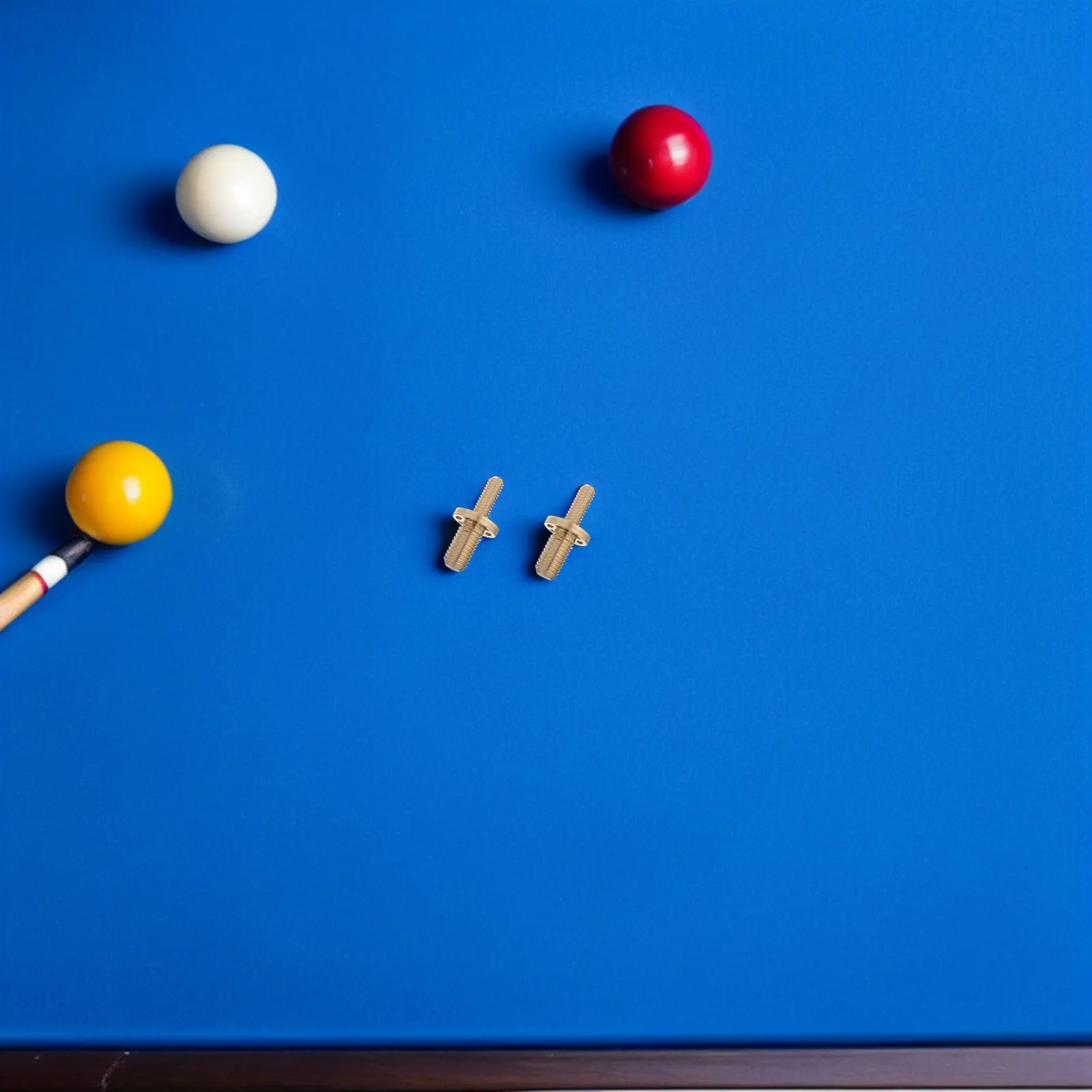 

4Pcs Cue Stick Connectors - Telescopic Brass Joint Screws for Billiard Cue Extension DIY Length Adjustment Repair Kit