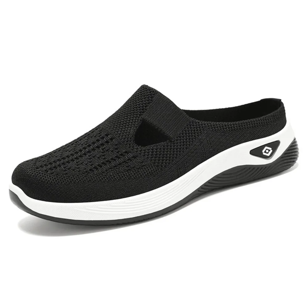 

Mesh Design Women's Slippers Soft Sole Breathable Toe Versatile Casual Shoes Lightweight Anti-slip Soft Sole Slippers