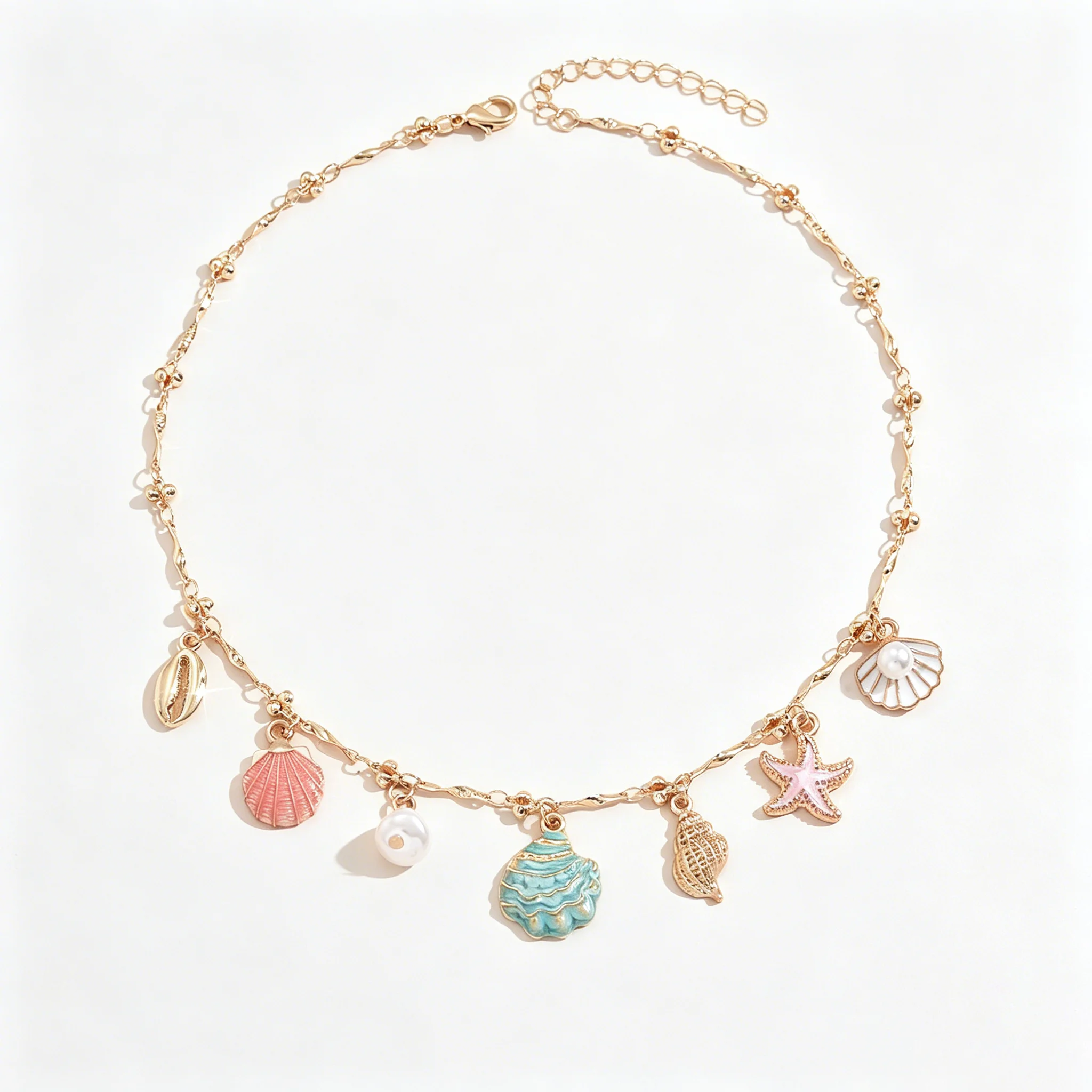 Ocean Whispers Pastel Shell Necklace S456817ba4c804c899c9680965a13449aY