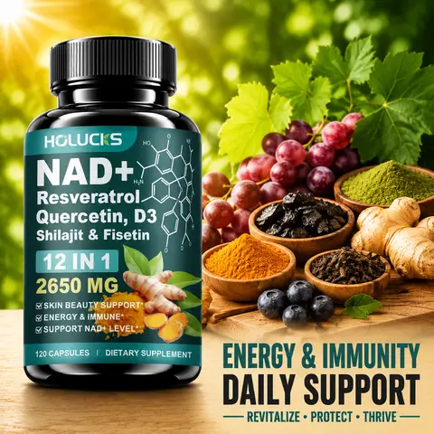 Natural NAD+ Supplement, with Green Tea Acai Extracts, Support Antioxidant Cellular Health, Energy & Digestive Balance for Women