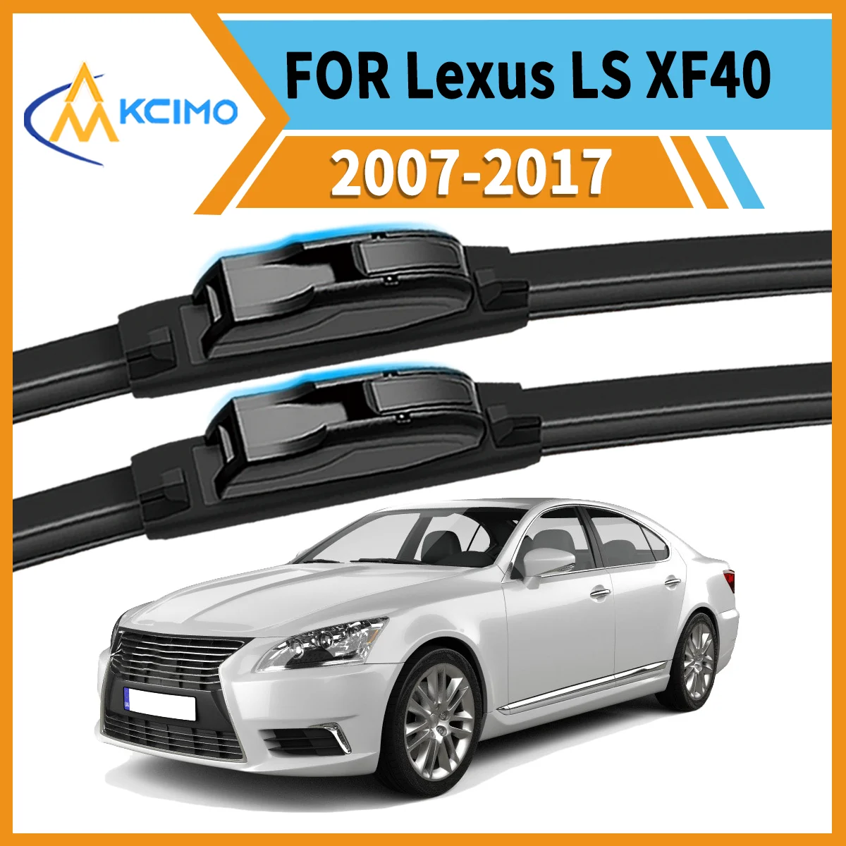 

Reliable 2-Pack Windshield Wiper Blades for Lexus LS XF40 2007–2017 All-Season Use Smudge-Free Clean Enhanced Driver Safety