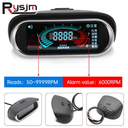 HD 12v 24v LCD Digital Car Truck Tachometer 50-9999RPM Auto Gauge Tacometro for Boat Diesel Outboard Motor Excavator Rpm Meter