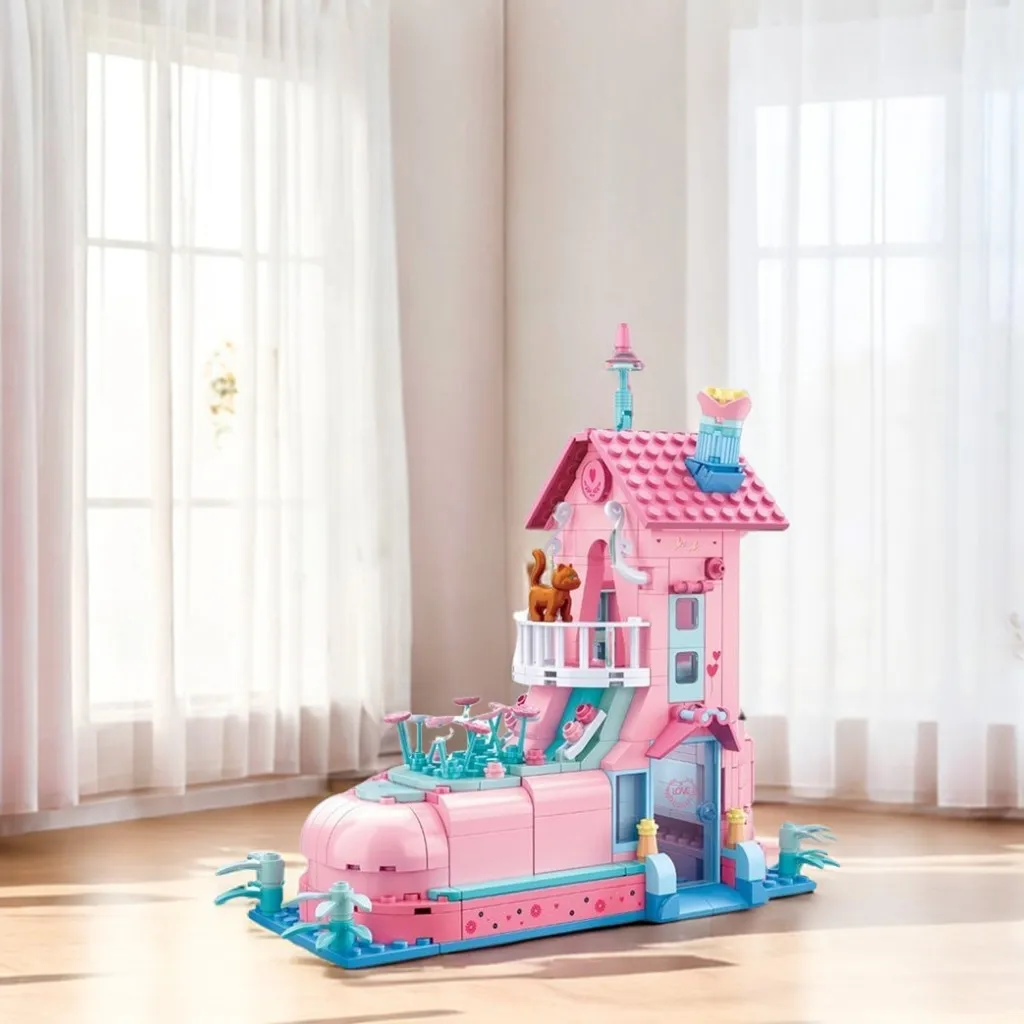 

Xiaoluban Wedding Series Proposal Wedding Gift Assembling Building Blocks girl Children's Toys Educational Decoration Gift