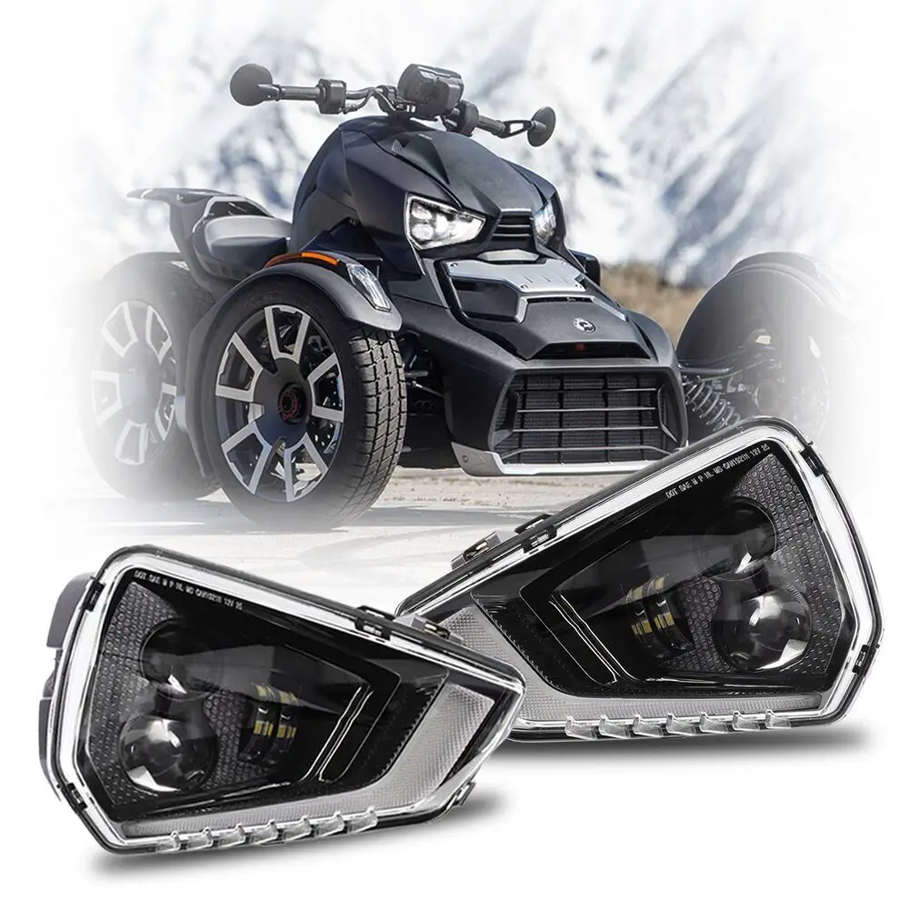 

DOT Led Headlights For 2019-2025 Can Am Ryker 600/900 Sport Rally UTV/ATV Parts And Accessories 3 Wheel Motorcycle Led Lights