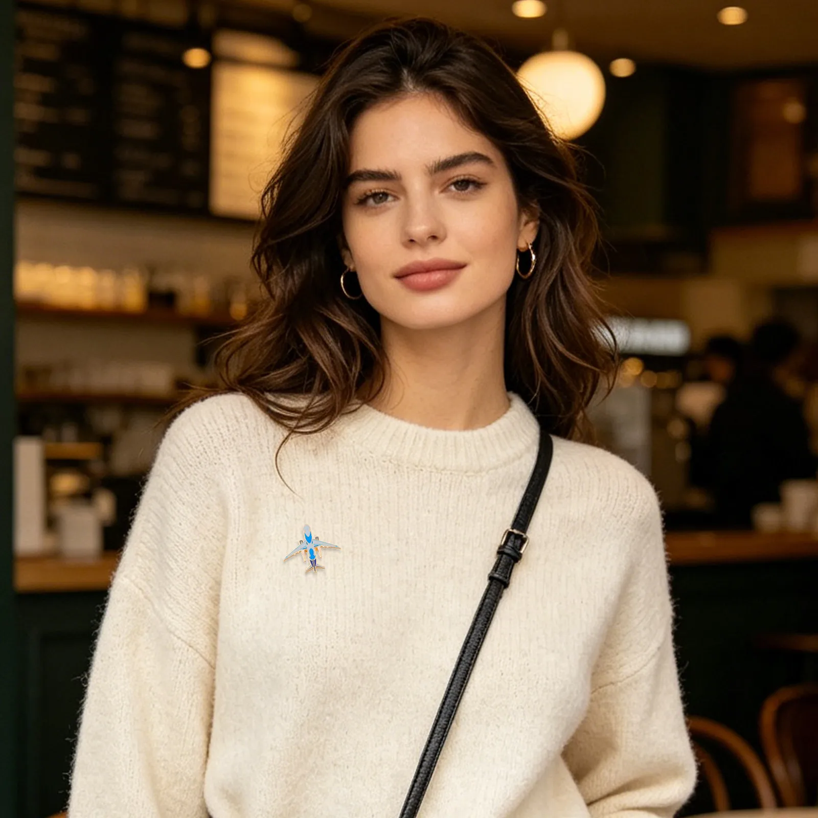 5Pcs Airplane Brooch Chest Pins Metal Aircraft Lapel Pin Collar Scarf Jacket Suit Accessories Aviation Gift Airplane Enamel Pin