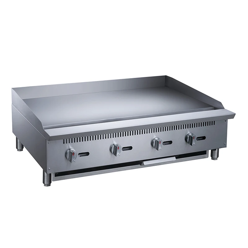 #For Top Sales Factory Stainless Steel Commercial Counter Top Gas Cast Iron Griddle Machine Gas Grill Kitchen