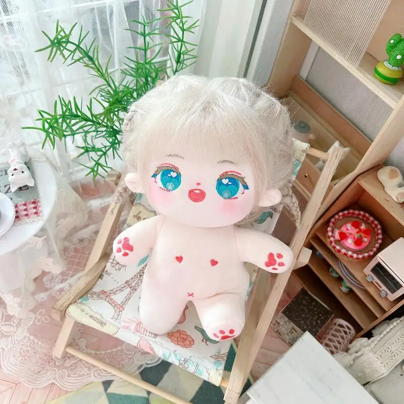 20Cm Idool Pop Pluche Katoenen Ster Poppen Kawaii Gevulde Baby Plushies Geen Attributen Vet Body Poppen Speelgoed Fans Collectie Kids Cadeau