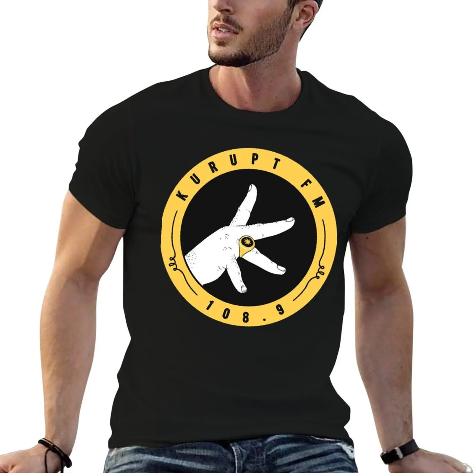 BEST SELLER - Kurupt FM Logo T-Shirt anime t shirts oversize graphic t shirts for man man t shirts cotton T-shirt