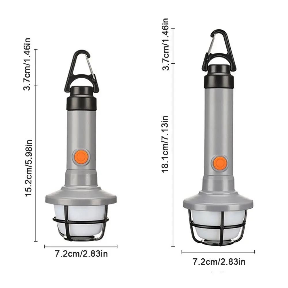 Quattro modalità di illuminazione Torcia a LED Ricarica rapida con gancio Luci di emergenza per esterni Luci da campeggio a luce forte impermeabile