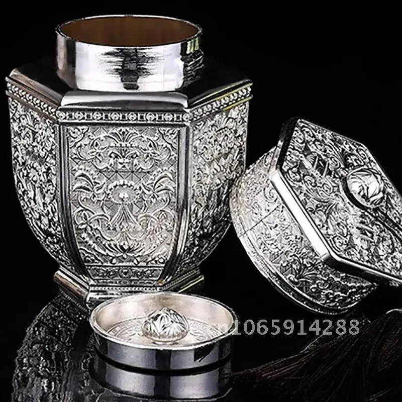Vintage Metal Pet Urn for Dogs Cats Ashes Zinc Alloy Memorial Casket Rose Embossed Funeral Box