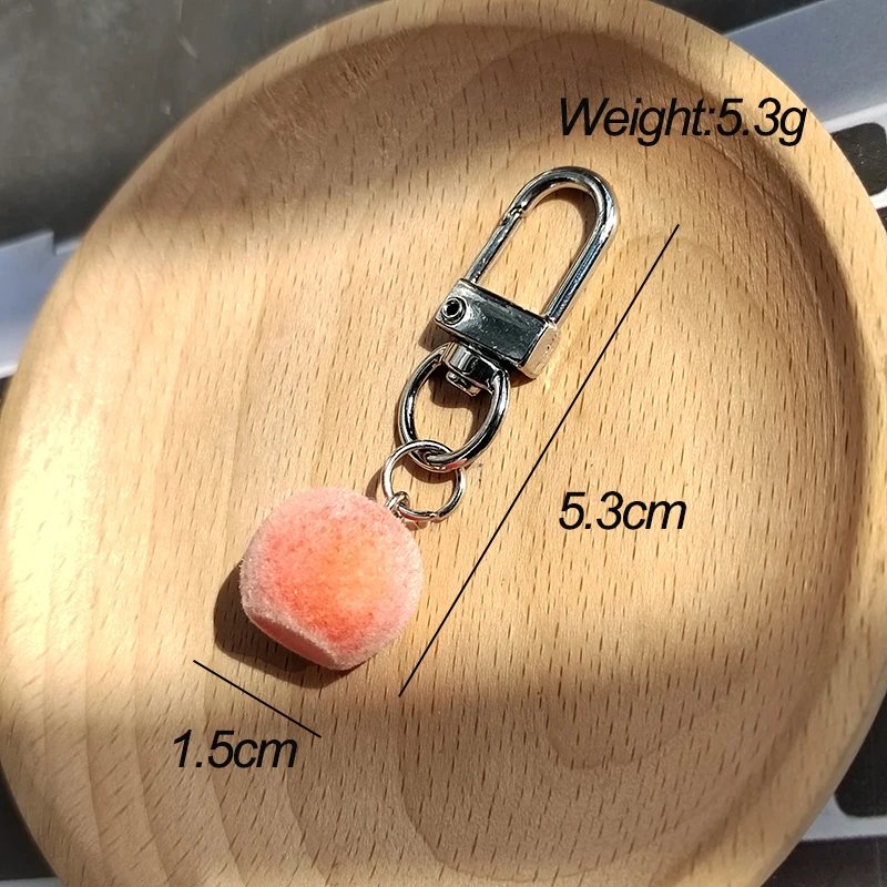 يتدفقون Kawaii السنجاب الحيوان الحيوانات الأليفة سلاسل المفاتيح للنساء الرجال هدية الراتنج رقيق الإبداعية مضحك ثلاثية الأبعاد حقيبة الفاكهة البرتقالية صندوق حلقة رئيسية #6