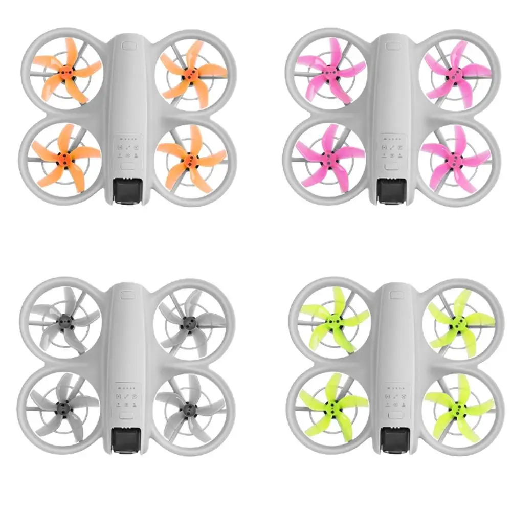 Colorful 5 Propellers for DJI NEO - Multi-Color Matching Drone Accessories, Low-Noise Paddles for DJI NEO, 1 or 2 Pairs