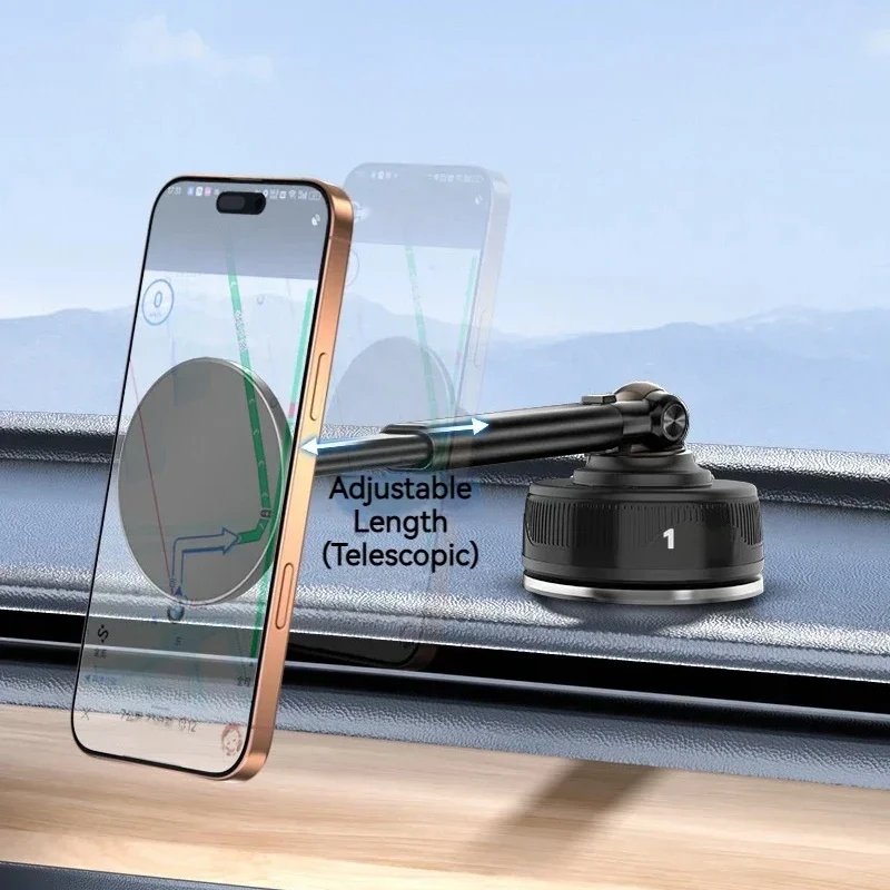

Универсальный автомобильный держатель для телефона на присоске, масштабируемый на 360° ° Кронштейн для поддержки мобильных ячеек на лобовом стекле автомобиля для iPhone Samsung Xiaomi ﻿