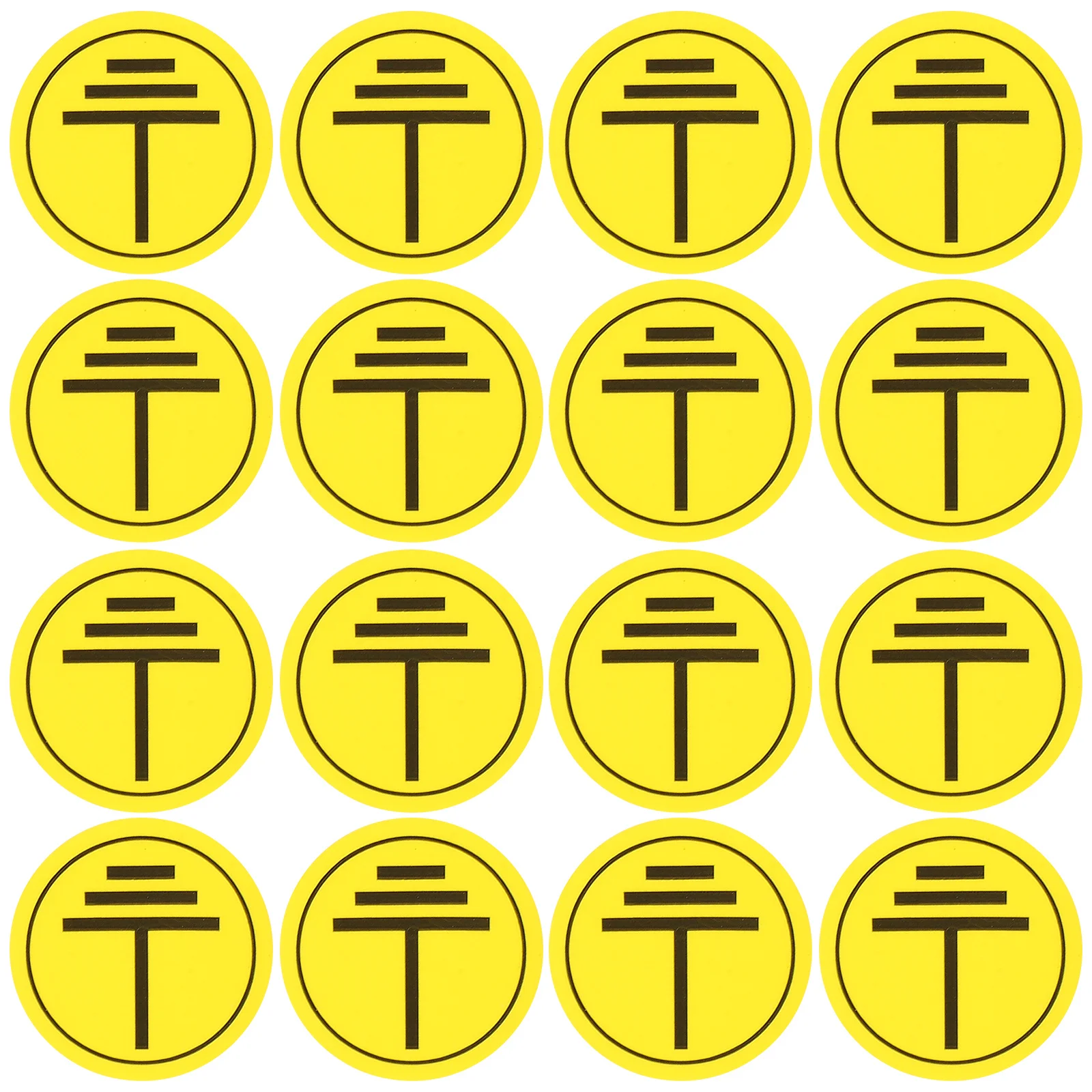 

400 Pcs Charging Pile Warning Post Do Not Touch Sticker Sign Electric Fence Indicator Stickers Caution